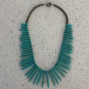 Turquoise Spike Necklace